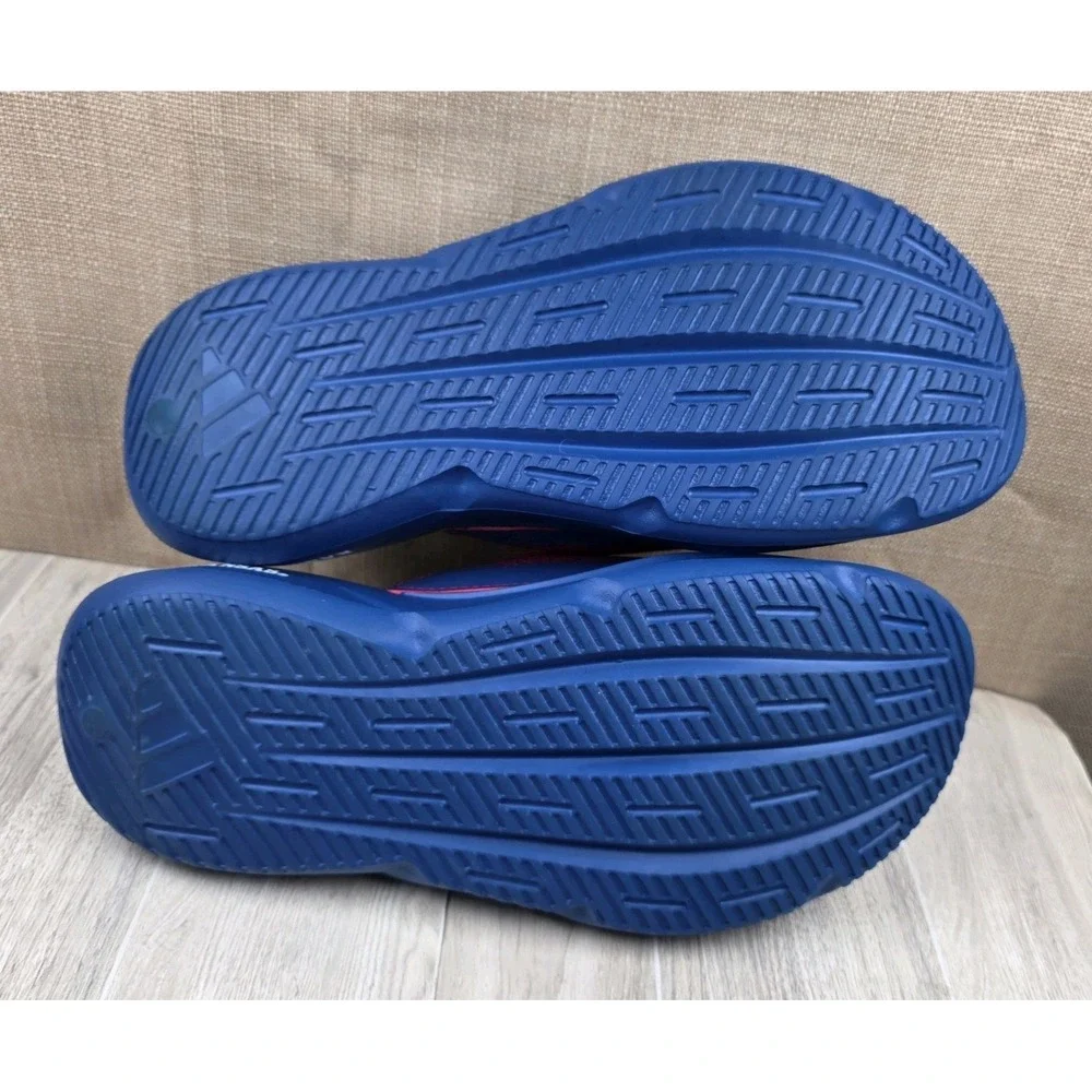 adidas X NCAA Lightblaze Slides Kansas Jayhawks Royal Red Blue Men's Size 7